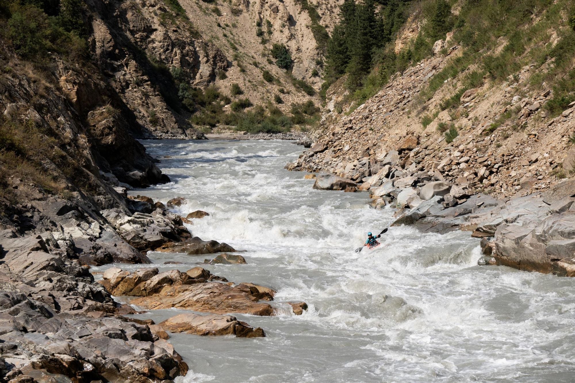 A Kayak Expedition from East to West Kyrgyzstan, on the River Naryn